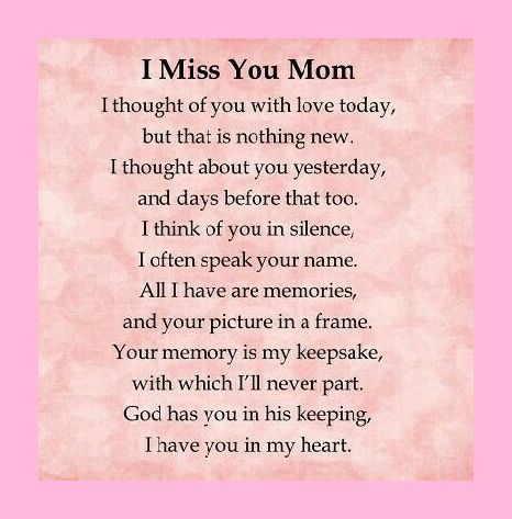 I Miss You Mum - 1