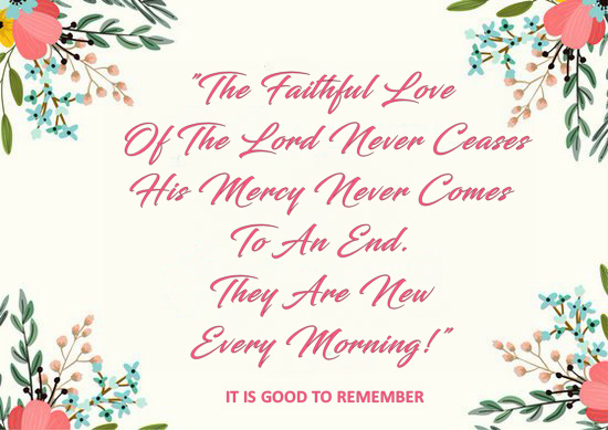 His Faithful Love