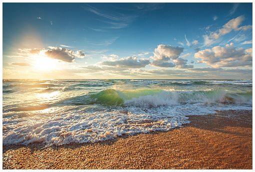 Ocean At Sunrise - 1