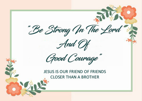 Be Of Good Courage