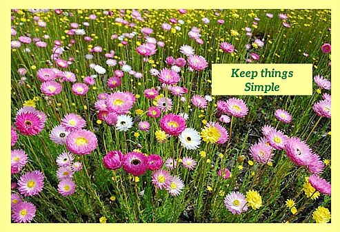 Keep things Simple - 1