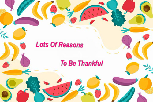 Reasons To Be Thankful